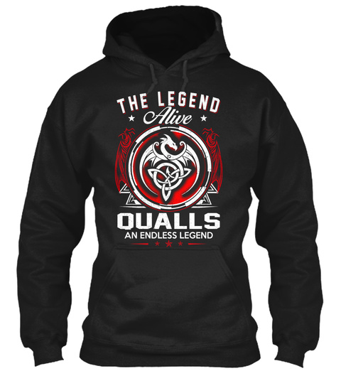 Qualls   Alive And Endless Legend Black T-Shirt Front