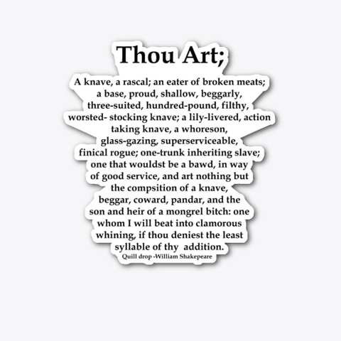 Thou Art; Standard T-Shirt Front