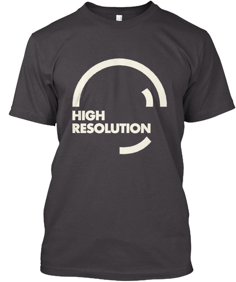 High Resolution Heathered Charcoal  T-Shirt Front