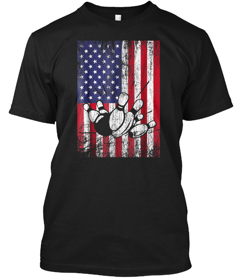 Bowling T-shirts American Flag Funny Gif