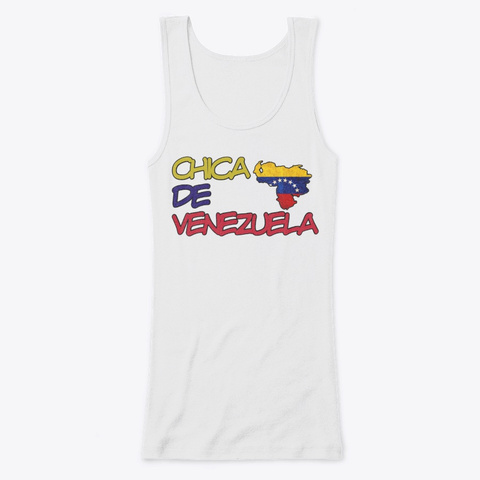 Chica De Venezuela Style 2 White T-Shirt Front