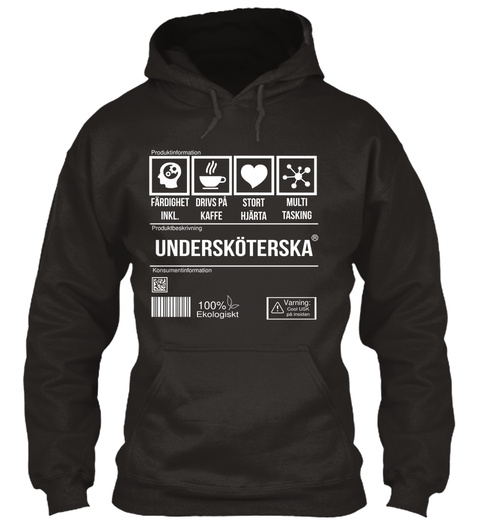 Underskoterska Jet Black T-Shirt Front