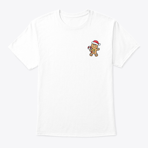 Gingerbread Man Logo White T-Shirt Front