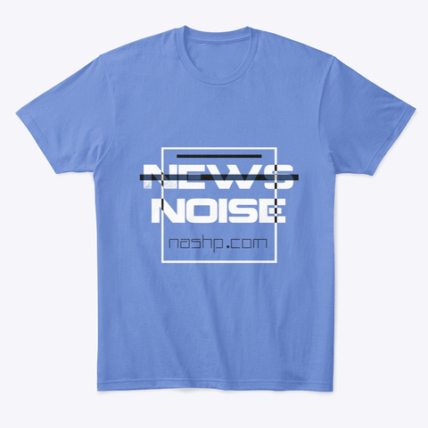 News/Noise Heathered Royal  T-Shirt Front