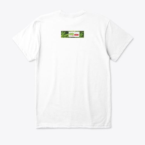 Cannabis Oil White T-Shirt Back