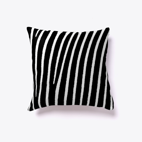 Luxury Zebra Print Pillow Standard T-Shirt Back