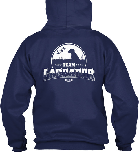 Team Labrador Navy T-Shirt Back