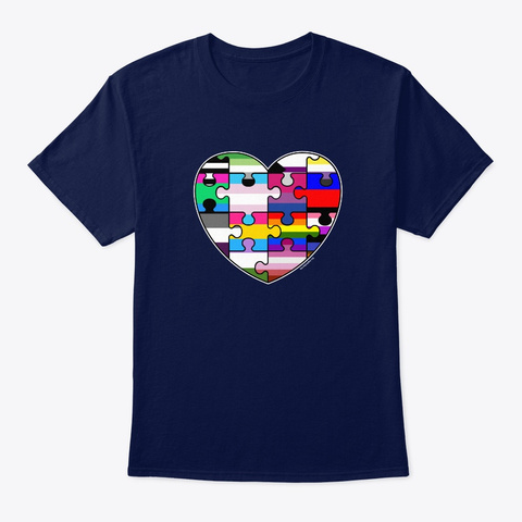 Lgbt Flags Puzzle Heart