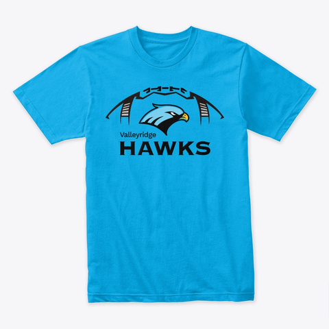 Valley Ridge Hawks 2019 Turquoise T-Shirt Front