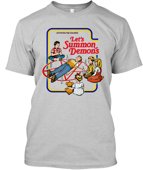 Activities For Children Let's Summon Demon's Light Steel T-Shirt Front