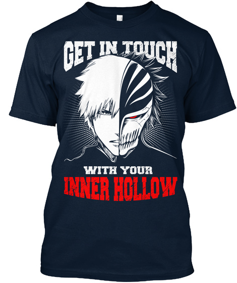 Get In Touch With Your Inner Hollow New Navy T-Shirt Front