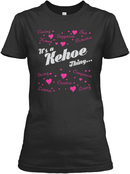 It's A Kehoe Thing Black T-Shirt Front