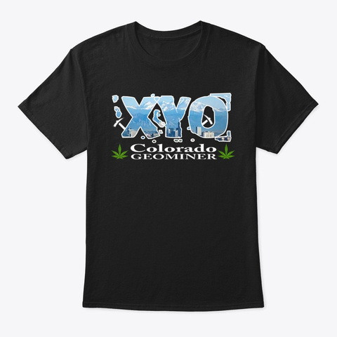 Xyo Colorado Design Black T-Shirt Front