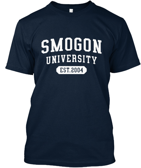 Smogon University Est.2004 New Navy Camiseta Front