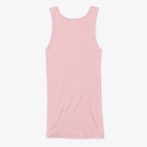 The Big Push Fitted Tank Top Girls Soft Pink T-Shirt Back