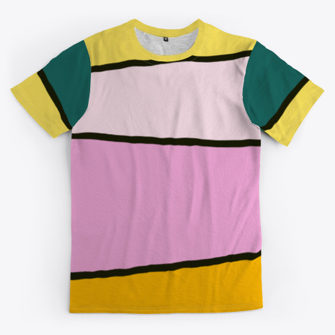 Geometric Abstract Colorful Design Standard T-Shirt Front