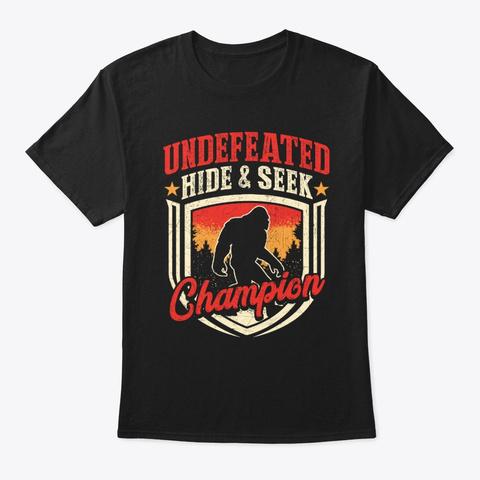 Undefeated Hide & Seek Champion Bigfoot  Black Kaos Front
