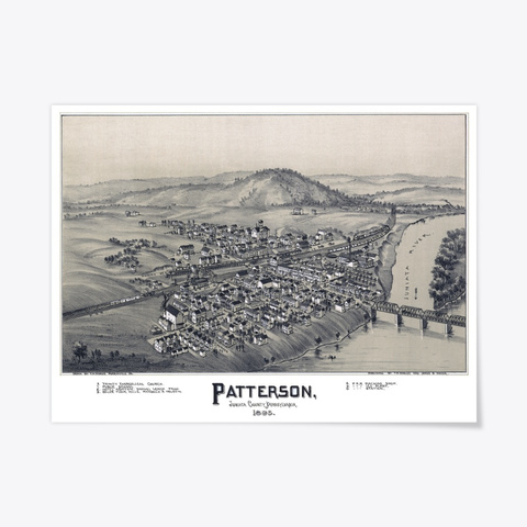 Patterson, Pa 1895 Map Standard Kaos Front