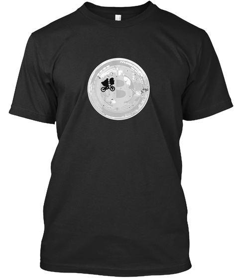 Bitwear   Et To The Moon T Shirt Black T-Shirt Front