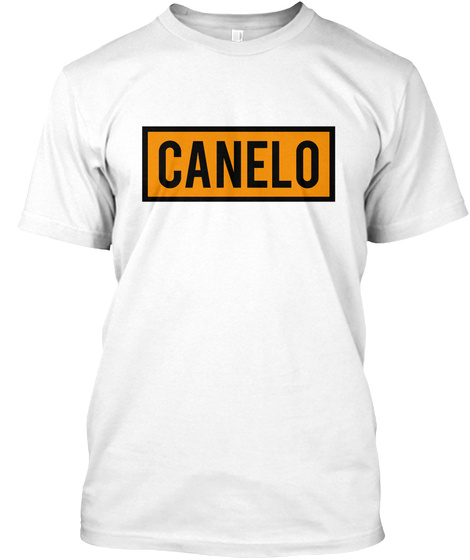 Canelo White T-Shirt Front