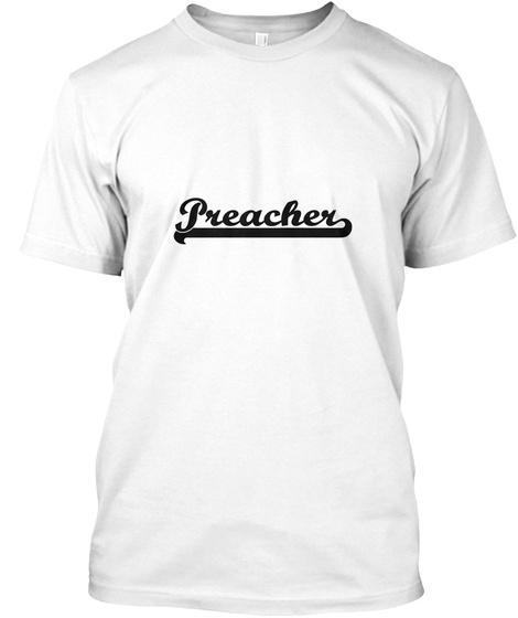 Preacher White T-Shirt Front