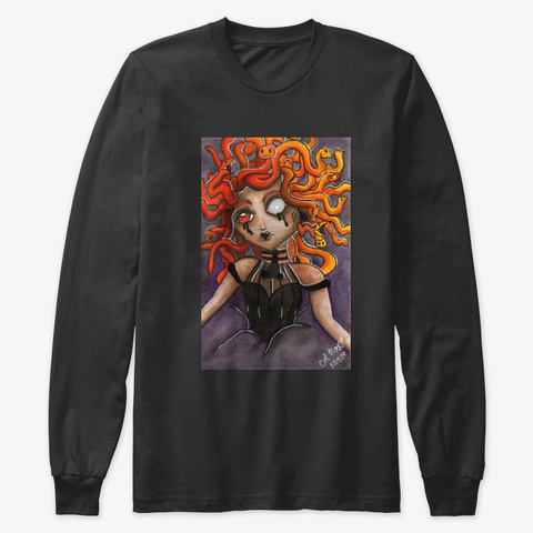 One Eyed Medusa Black T-Shirt Front