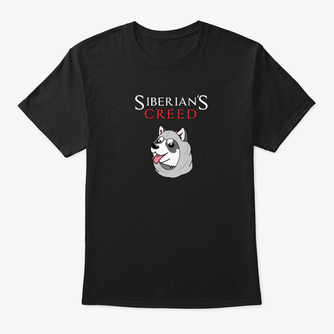 Siberian's Creed Black T-Shirt Front