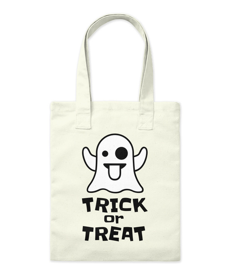 Trick Or Treat Natural T-Shirt Front