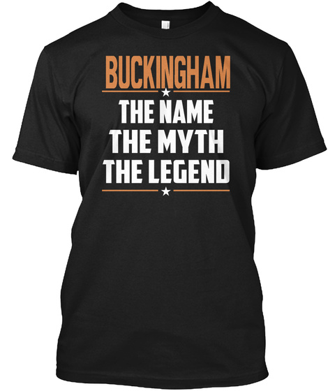 Buckingham Black T-Shirt Front