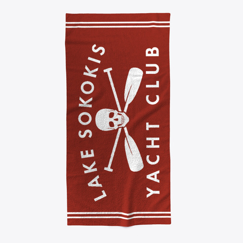 Lake Sokokis Yacht Club Dark Red T-Shirt Front