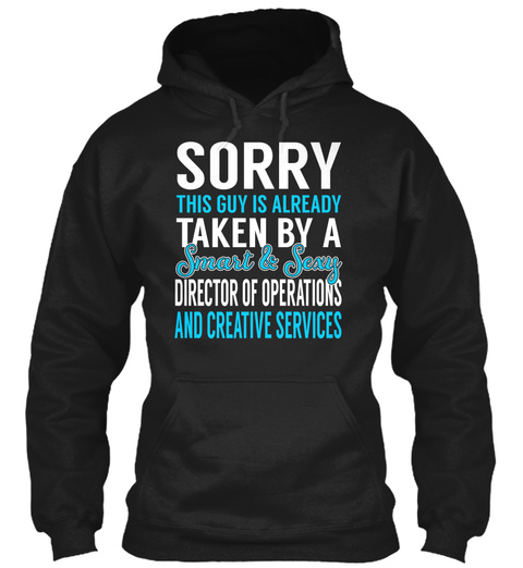 Director Of Operations And Creative Services Black T-Shirt Front