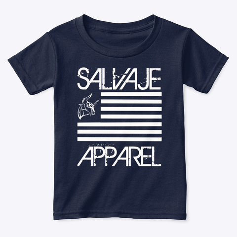 Baby Salvaje! Navy  T-Shirt Front