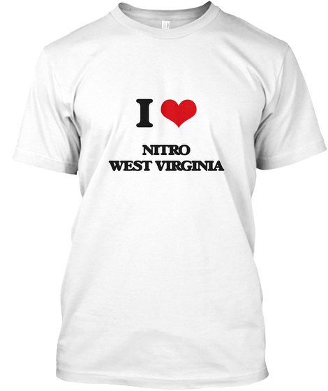 I Nitro West Virginia White T-Shirt Front