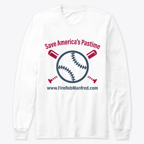 Save America's Pastime White T-Shirt Front