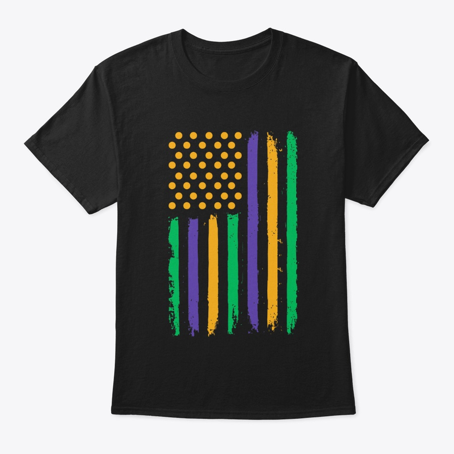US Mardi Gras Flag Ping Pong Celebration Unisex Tshirt