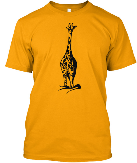 Giraffe Gold T-Shirt Front
