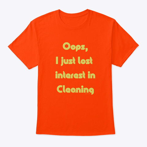 Lost Interest Orange T-Shirt Front