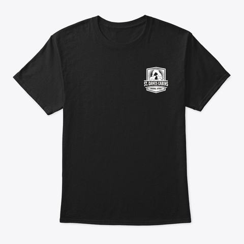 St Dane's Logo Tshirt Black áo T-Shirt Front