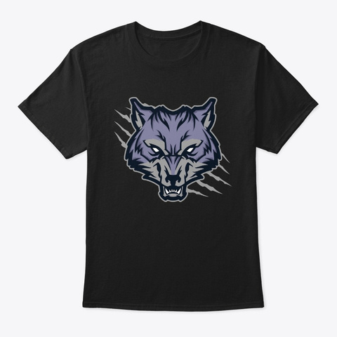 Wolf T Shirt Black T-Shirt Front