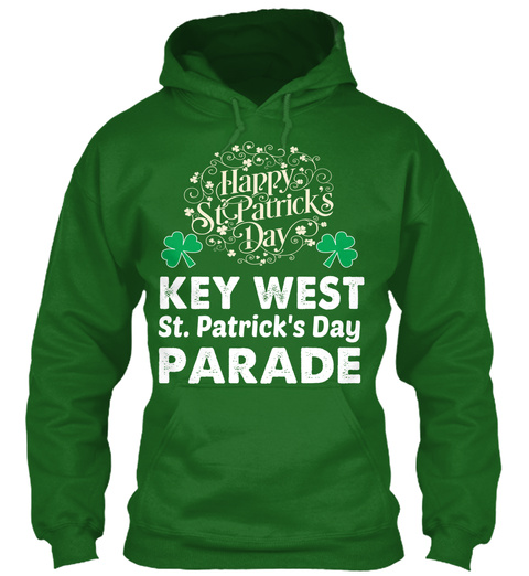 Happy St. Patrick's Day Key West St. Patrick's Day Parade Irish Green Maglietta Front