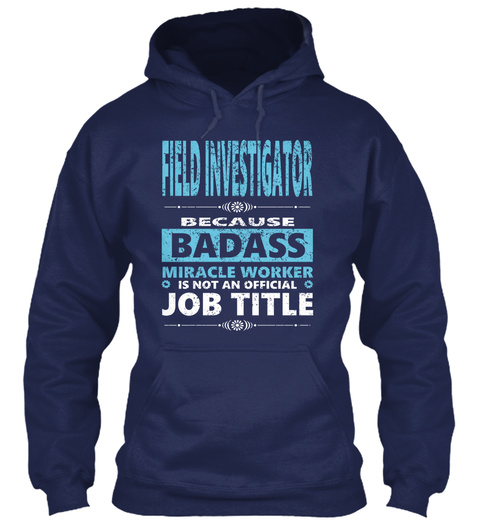 Field Investigator Navy T-Shirt Front