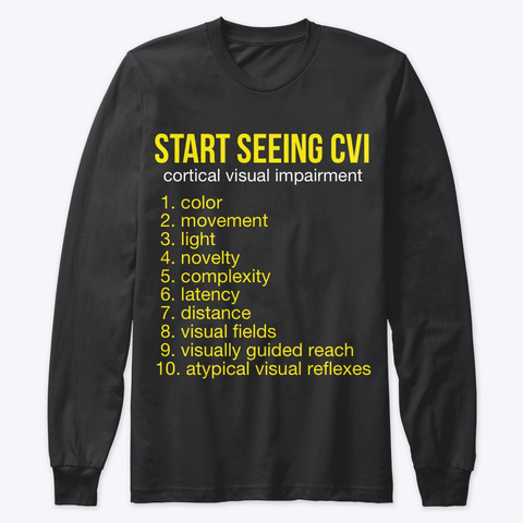 Start Seeing Cvi Long Sleeve Black T-Shirt Front