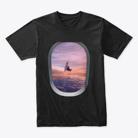 Fly In The Sky Black Camiseta Front
