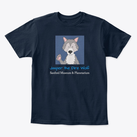 Children's Dire Wolf Shirt New Navy T-Shirt Front