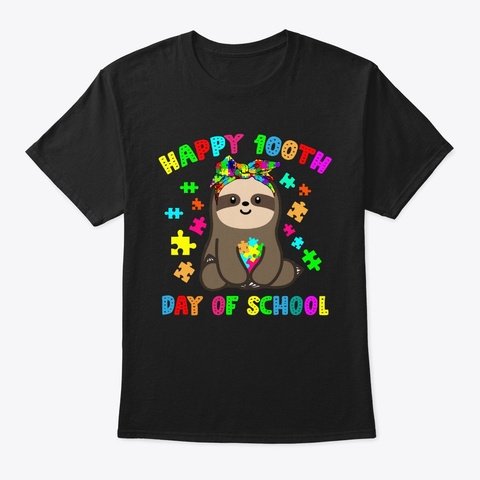 100th Days Of School Sloth Autism Aware