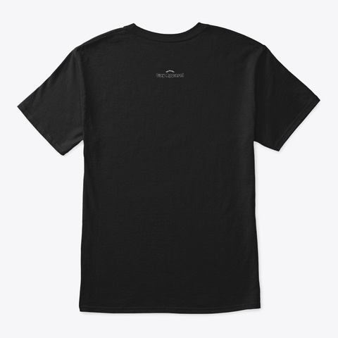 Spooky Gay (White Design) Black T-Shirt Back