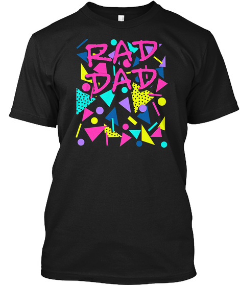 Mens Rad Dad 80s Throwback T-shirt