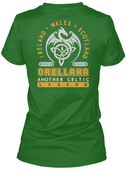Orellana Another Celtic Thing Shirts Irish Green T-Shirt Back