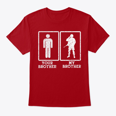 Your Brother My Brother, Father Day 2020 Deep Red T-Shirt Front