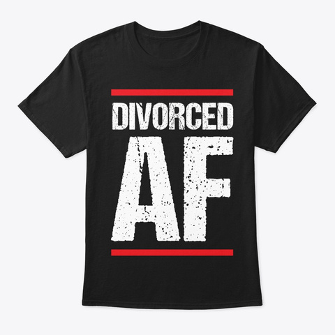 Divorce Divorced Celebrate New Single Black Kaos Front
